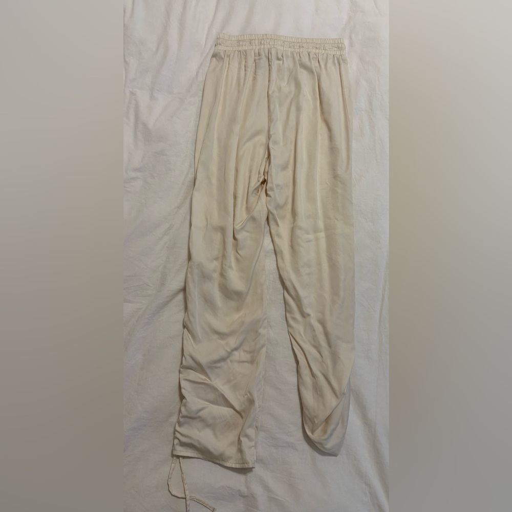 NWOT Japna Cream Drawstring Pants - Picture 2 of 3